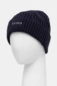 Шапка з домішкою вовни Guess CABLE BEANIE M4BZ10.Z3HD1 темно-синій AW24