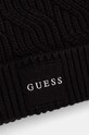 Kapa s dodatkom vune Guess CABLE BEANIE M4BZ10.Z3HD1 crna AW24