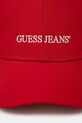 Памучна шапка с козирка Guess Jeans M4BZ26.WF8V1 червен SS25