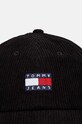 Вельветовая кепка Tommy Jeans AM0AM12636 чёрный AW24