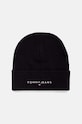 Čepice Tommy Jeans středně silná černá AM0AM12896