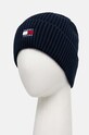 Tommy Jeans czapka bawełniana AM0AM13330 granatowy AW24
