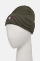 Tommy Jeans czapka bawełniana AM0AM13330 zielony AW24