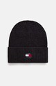 Tommy Jeans caciula din bumbac imprimeu gri AM0AM13330