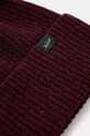 Vunena kapa Woolrich Knitted Ribbed Beanie CFWOAC0331MRUF0659.UF06 bordo AW24