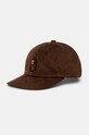 A Bathing Ape corduroy baseball cap Ape Head Corduroy Cap cotton brown 1K80180004