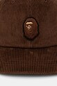 A Bathing Ape corduroy baseball cap Ape Head Corduroy Cap 1K80180004 brown AW24