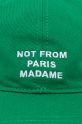 Drôle de Monsieur cotton baseball cap La Casquette Slogan green E.CP151.CO138.GN