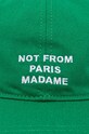Drôle de Monsieur cotton baseball cap La Casquette Slogan green E.CP151.CO138.GN