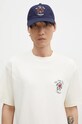 Drôle de Monsieur cotton baseball cap La Casquette Slogan Fleurs E.CP153.CO138.DNY navy