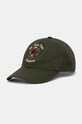 Drôle de Monsieur șapcă de baseball din bumbac La Casquette Slogan Fleurs bumbac verde E.CP153.CO138.KK