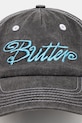 Βαμβακερό καπέλο του μπέιζμπολ Butter Goods Jive Pinch Front Cap BG243803 μαύρο AW24