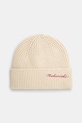 Шерстяная шапка Maharishi Maharishi Embroidered Beanie шерсть бежевый 1368.ECRU