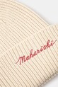 Maharishi czapka wełniana Maharishi Embroidered Beanie 1368.ECRU beżowy AW24