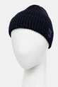 Maison Kitsuné wool beanie Bold Fox Head MM06111KT1022 navy SS25