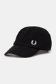Бавовняна бейсболка Fred Perry Pique Classic бавовна чорний HW6726.843