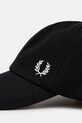 Бавовняна бейсболка Fred Perry Pique Classic HW6726.843 чорний AW24