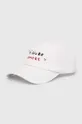 λευκό Βαμβακερό καπέλο του μπέιζμπολ Samsoe Samsoe SAGIOTTO Unisex