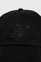 Pamučna kapa sa šiltom Vilebrequin CAPSUN CSNU2401 crna AA00