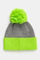 Шапка з домішкою вовни United Colors of Benetton з додаванням вовни зелений 6LOWDA014