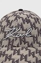 Kšiltovka Karl Lagerfeld 245W3409 šedá AW24