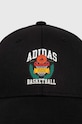Bavlněná baseballová čepice adidas JD6651 černá AW24
