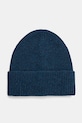 United Colors of Benetton czapka z domieszką wełny melanż granatowy 1235UA00N