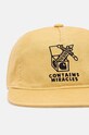Бавовняна бейсболка Carhartt WIP Stamp Cap I033625.23FXX бежевий AW24