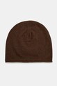 United Colors of Benetton czapka z domieszką wełny z domieszką wełny brązowy 1235DA00Y