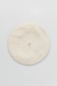 United Colors of Benetton beret wełniany 6HPKD41HF beżowy AW25