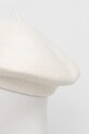 Akcesoria United Colors of Benetton beret wełniany 6HPKD41HF beżowy