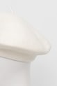 Akcesoria United Colors of Benetton beret wełniany 6HPKD41HF beżowy