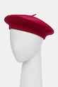 United Colors of Benetton beret wełniany wełna różowy 6HPKD41HF