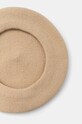 United Colors of Benetton beret wełniany 6HPKD41HF beżowy AW25