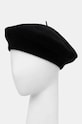 Akcesoria United Colors of Benetton beret wełniany 6HPKD41HF czarny