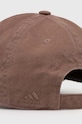 Akcesoria adidas czapka z daszkiem bawełniana SPW DAD CAP IX8015 brązowy