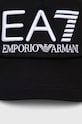 EA7 Emporio Armani czapka z daszkiem bawełniana CC980.245091.42520 czarny AW24