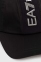 Bavlněná baseballová čepice EA7 Emporio Armani 4F103.245117.00020 černá AW24