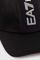 EA7 Emporio Armani șapcă de baseball din bumbac 4F103.245117.00020 negru AW24