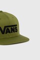 Vans czapka z daszkiem bawełniana VN0A36ORCIB1 zielony AW24