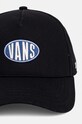 Vans czapka z daszkiem bawełniana VN000HSBBLK1 czarny AW24