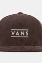 Vans șapcă de baseball din bumbac VN000HSF7YO1 maro AW24
