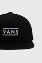 Vans șapcă de baseball din bumbac VN000HSFBLK1 negru AW24