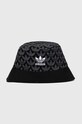 adidas Originals kapelusz bawełniany wzorzyste czarny IY1547