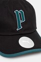 Bavlnená šiltovka Puma Play Paris Retro Club 025512 čierna AW24
