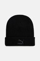 Puma czapka Classics Mid Fit Beanie gładkie czarny 025677