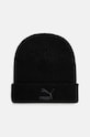 Čepice Puma Classics Mid Fit Beanie hladký černá 025677