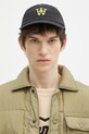 Wood Wood cotton baseball cap Eli AA Cap applique black 10310802.7083