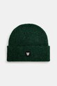 Wood Wood czapka z domieszką wełny Vin AA Beanie Planet friendly zielony 10320804.4068