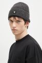 Шапка с примесью шерсти Wood Wood Vin AA Beanie 10320804.4068 серый AW24